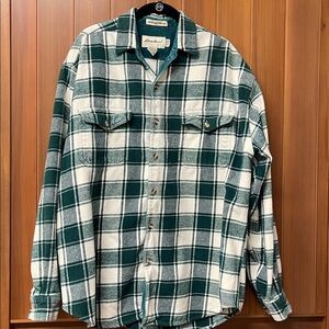 Eddie Bauer McKinley Flannel Plaid Shirt XL Tall
